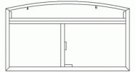 Arch Top Hopper/Slider Window